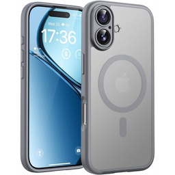 [152474] Θήκη Back Cover Electro Magsafe Ημιδιαφανή για Apple iPhone 16 5G 6,1" Γκρι