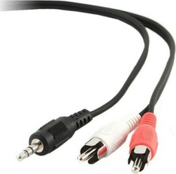 [8716309025928] Cablexpert Καλώδιο Ήχου 3.5mm male - RCA male Μαύρο 5m