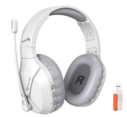 [6970344734890] Meetion BTH011 2.4G Bluetooth Gaming Ακουστικά Λευκό