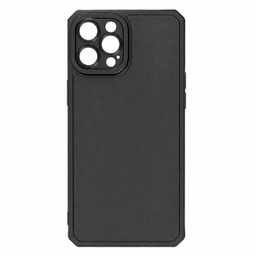 [10623] Θήκη Σιλικόνης Soft Touch με Μεταλλική Υφή για Apple iPhone 11 – Μαύρο