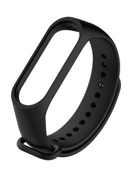 [503041] Xiaomi Λουράκι Σιλικόνης Μαύρο (Mi Band 3/Mi Smart Band 4)