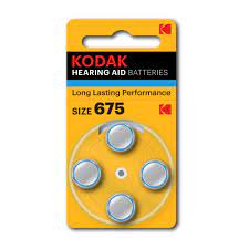 [887930410433] KODAK HEARING LOSS BATTERIES KP675 PACK4